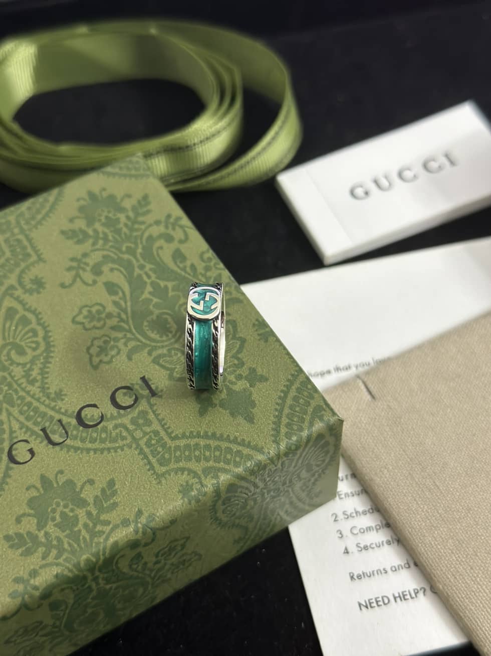 Replica Gucci White Gold Ring